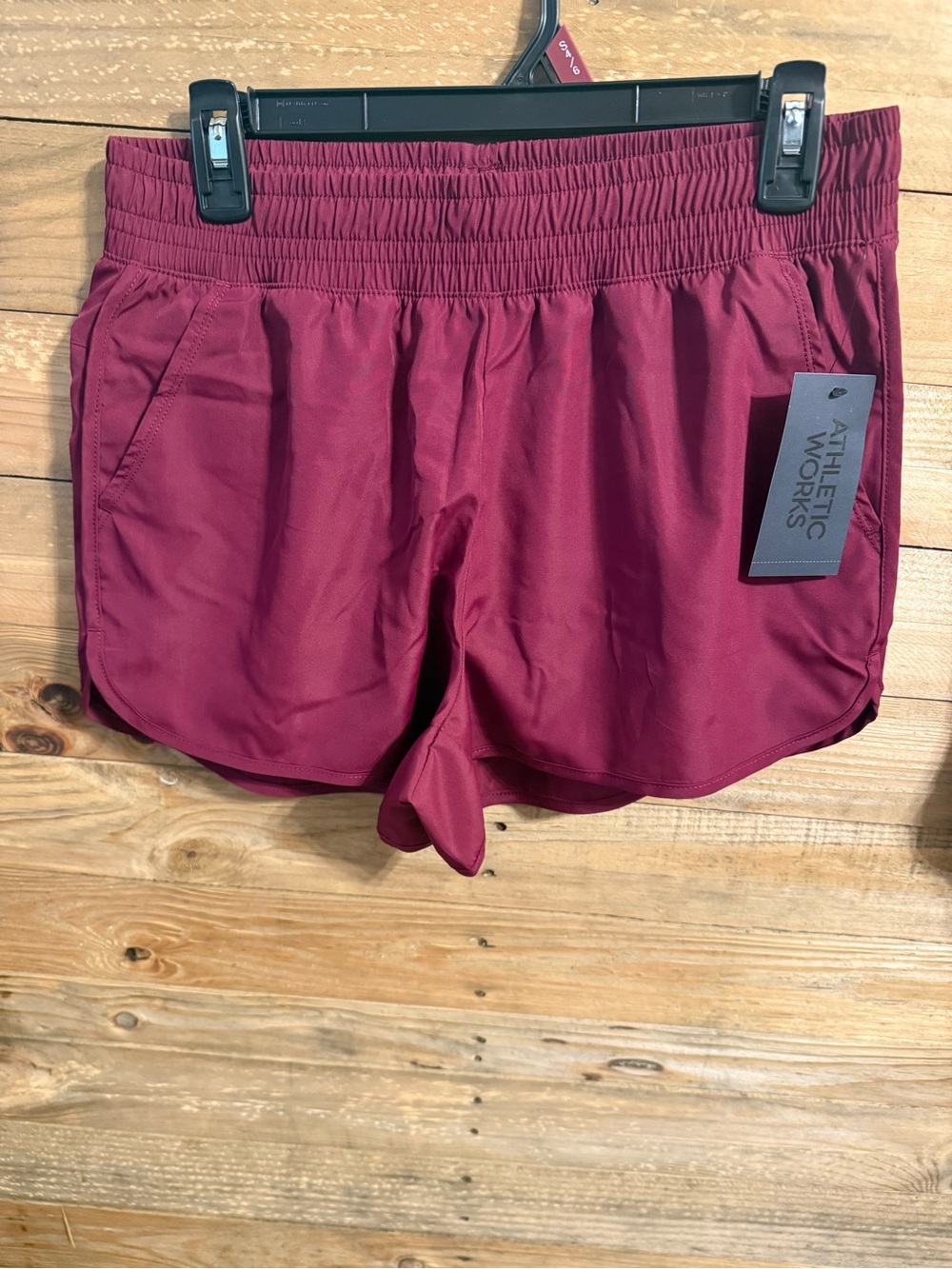 Athletic Works Burgundy Athletic Running Shorts